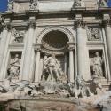 Front view of the Trevi Fountain