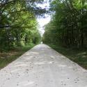One of the gravel roads